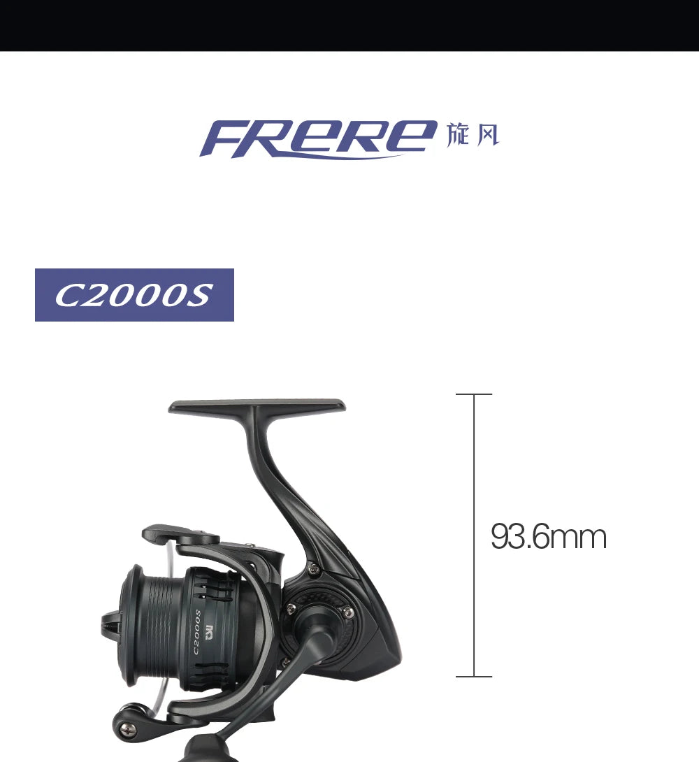 TSURINOYA 155g UltraLight Spinning Fishing Squid Trout Reel FRERE C2000S 2500S 3000M Carbon Body Shallow Spool Casting Versatile