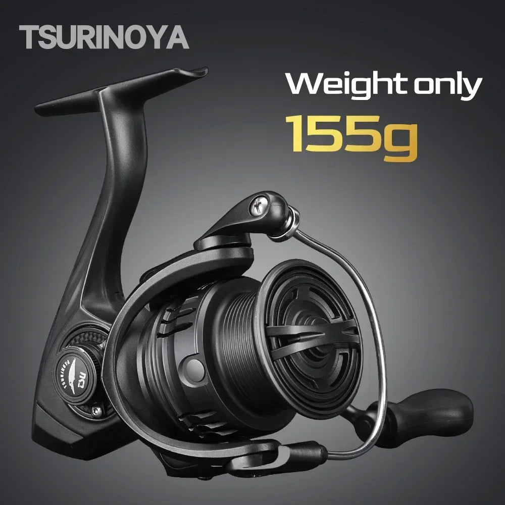 TSURINOYA 155g UltraLight Spinning Fishing Squid Trout Reel FRERE C2000S 2500S 3000M Carbon Body Shallow Spool Casting Versatile