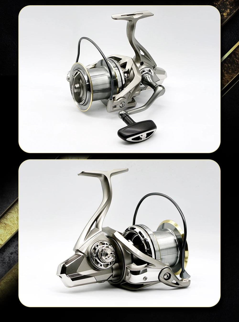 NGK Stainless Steel Bearing Spinning Fishing Reel 8000 9000 10000 12000 14000 25KG Powerful Reel Saltwater Fresh Water Drag