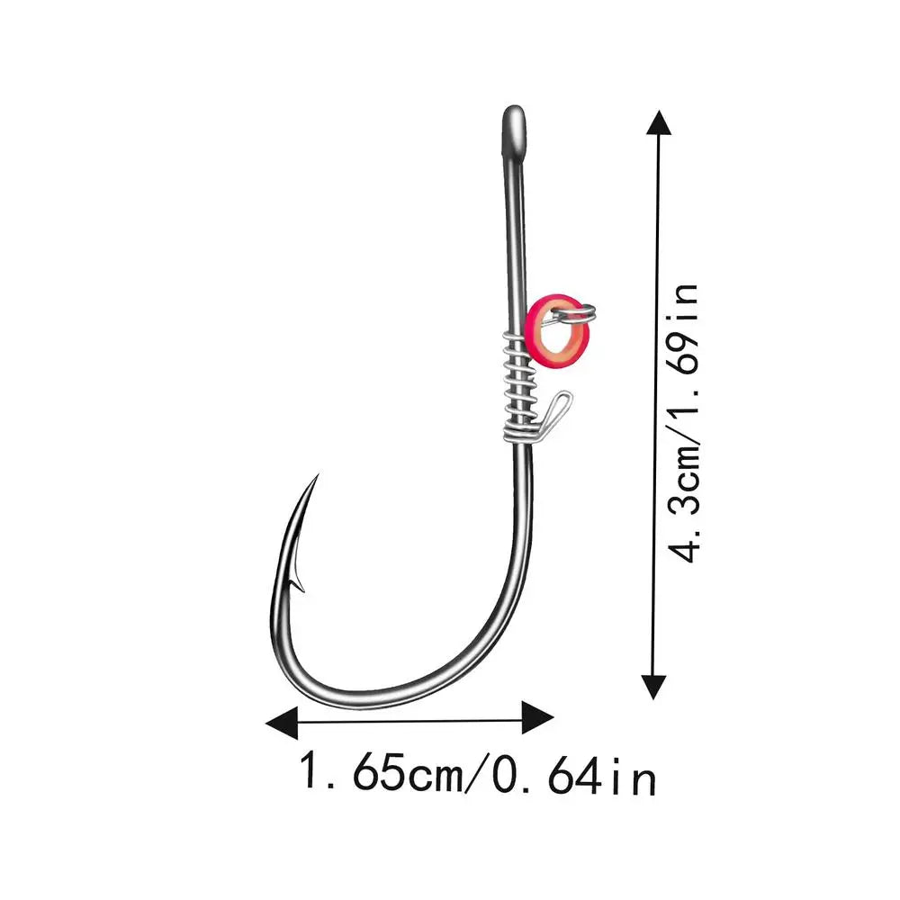 Fishing Hooks Live Shrimp Fixed Hooks Carbon Steel Barbed with Holes 2#/3#/4# Catfish Bass Fishing Hooks For fishing accessories