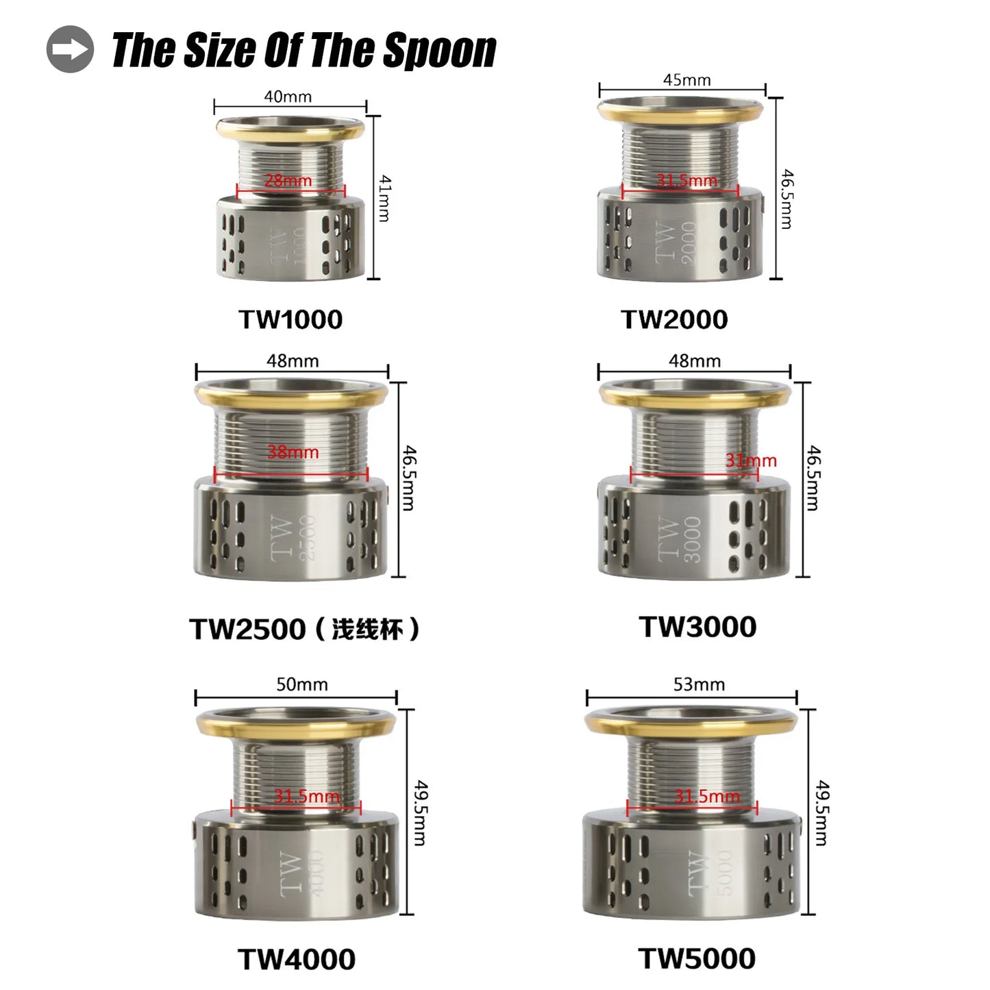 2023 Spinning Fishing Reel Coil Ultralight TW1000-5000 Speed 5.1:1/5.5:1 7-12kg Max Drag Saltwater Fishing Tackle For Bass Pike