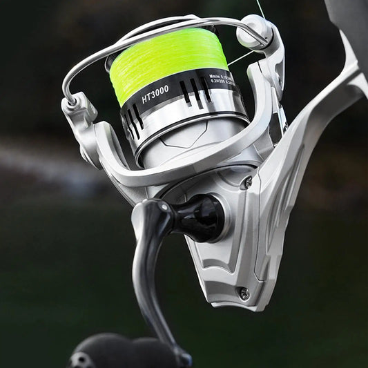 Spinning Reels Saltwater Fishing Reel Lightweight Heavy Duty Smooth Freshwater Baitcasting Fish Reel for Beginners Men Fisherman