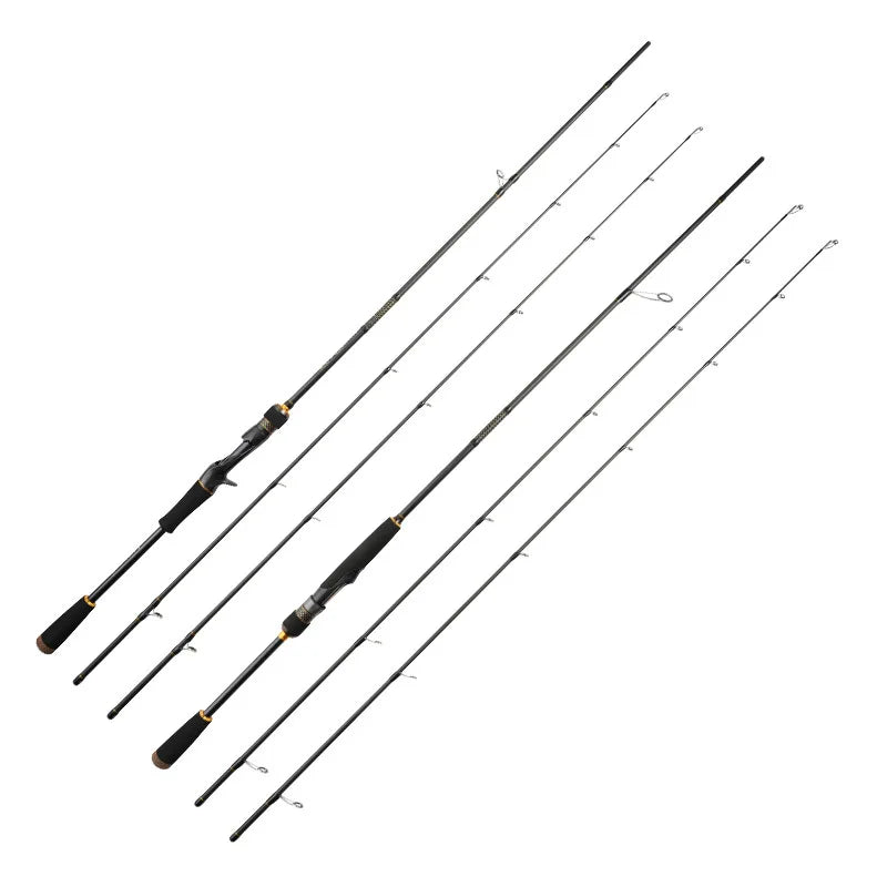 ZHANYING ZHANFENG Lure Rod, M/MH Twin Tips, All-Round, Spinning/Casting, Multi-section portable, Long-Distance Bass & Pike Perch