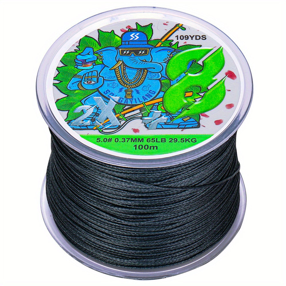 Super-Strong 8-Strand Braided PE Fishing Line - 16-75LB, 109yds, Ideal for Saltwater & Freshwater Angling, Abrasion-Resistant