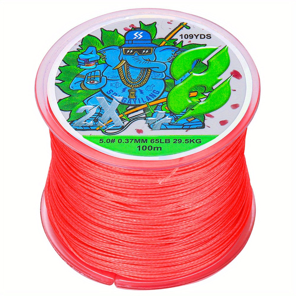 Super-Strong 8-Strand Braided PE Fishing Line - 16-75LB, 109yds, Ideal for Saltwater & Freshwater Angling, Abrasion-Resistant