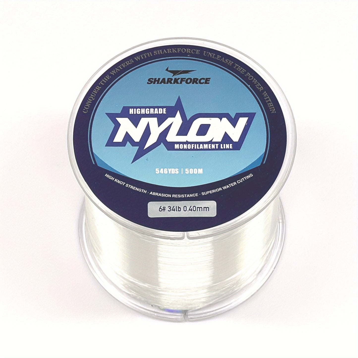 Fishing Line 7-40LB Clear Nylon Monofilament, Lure Leader, Strong Power Shock Absorber 500M/546YDS, Invisible Line For Freshwater Saltwater