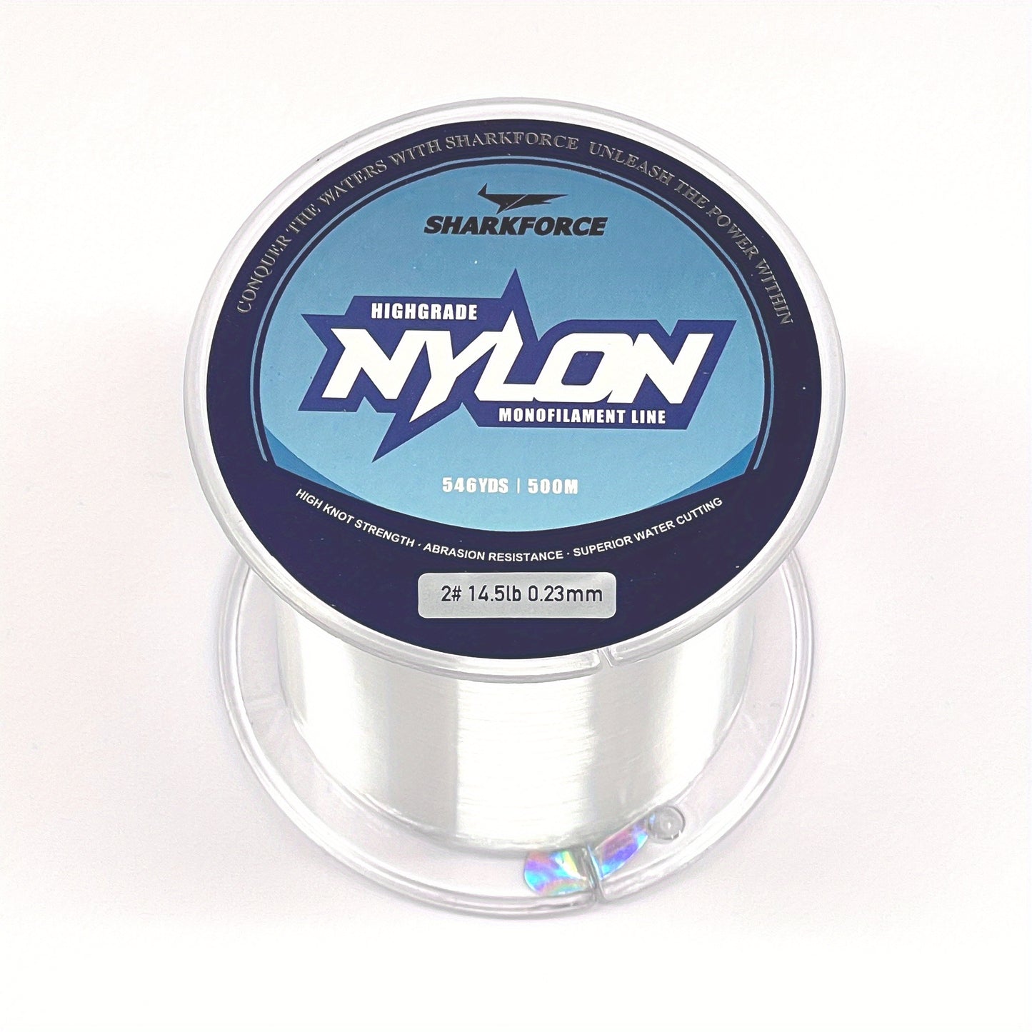 Fishing Line 7-40LB Clear Nylon Monofilament, Lure Leader, Strong Power Shock Absorber 500M/546YDS, Invisible Line For Freshwater Saltwater