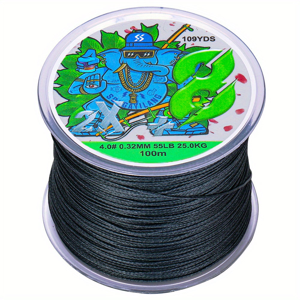 Super-Strong 8-Strand Braided PE Fishing Line - 16-75LB, 109yds, Ideal for Saltwater & Freshwater Angling, Abrasion-Resistant