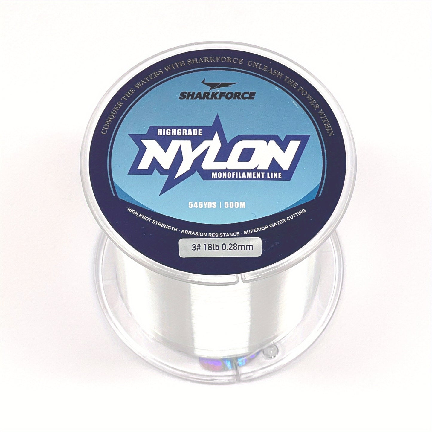 Fishing Line 7-40LB Clear Nylon Monofilament, Lure Leader, Strong Power Shock Absorber 500M/546YDS, Invisible Line For Freshwater Saltwater