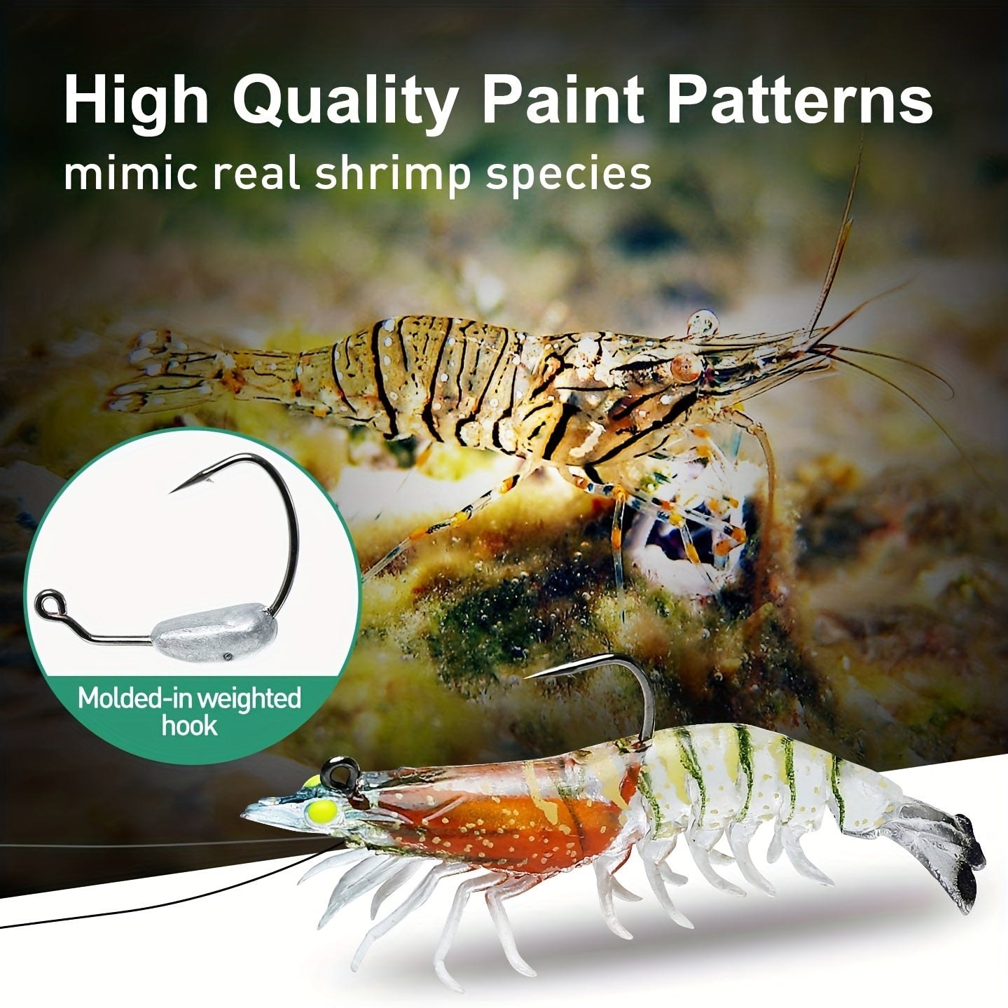 3pcs/lot Soft Lure, Shrimp Fishing Lures - Artificial Bait Soft Plastic Lures - For Freshwater & Saltwater Fishing - Suitable for Bass, Trout & More - Great Gift for Anglers