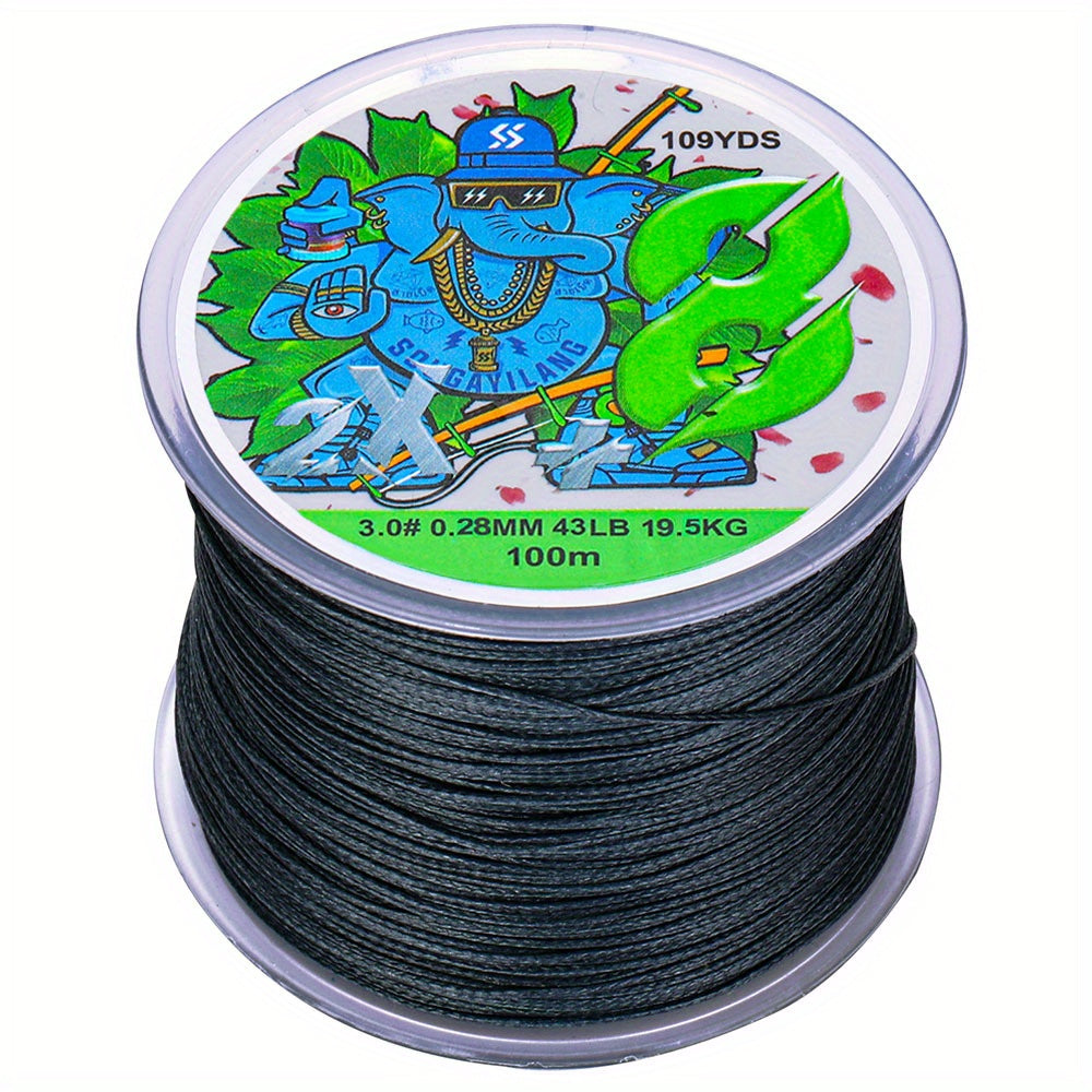 Super-Strong 8-Strand Braided PE Fishing Line - 16-75LB, 109yds, Ideal for Saltwater & Freshwater Angling, Abrasion-Resistant