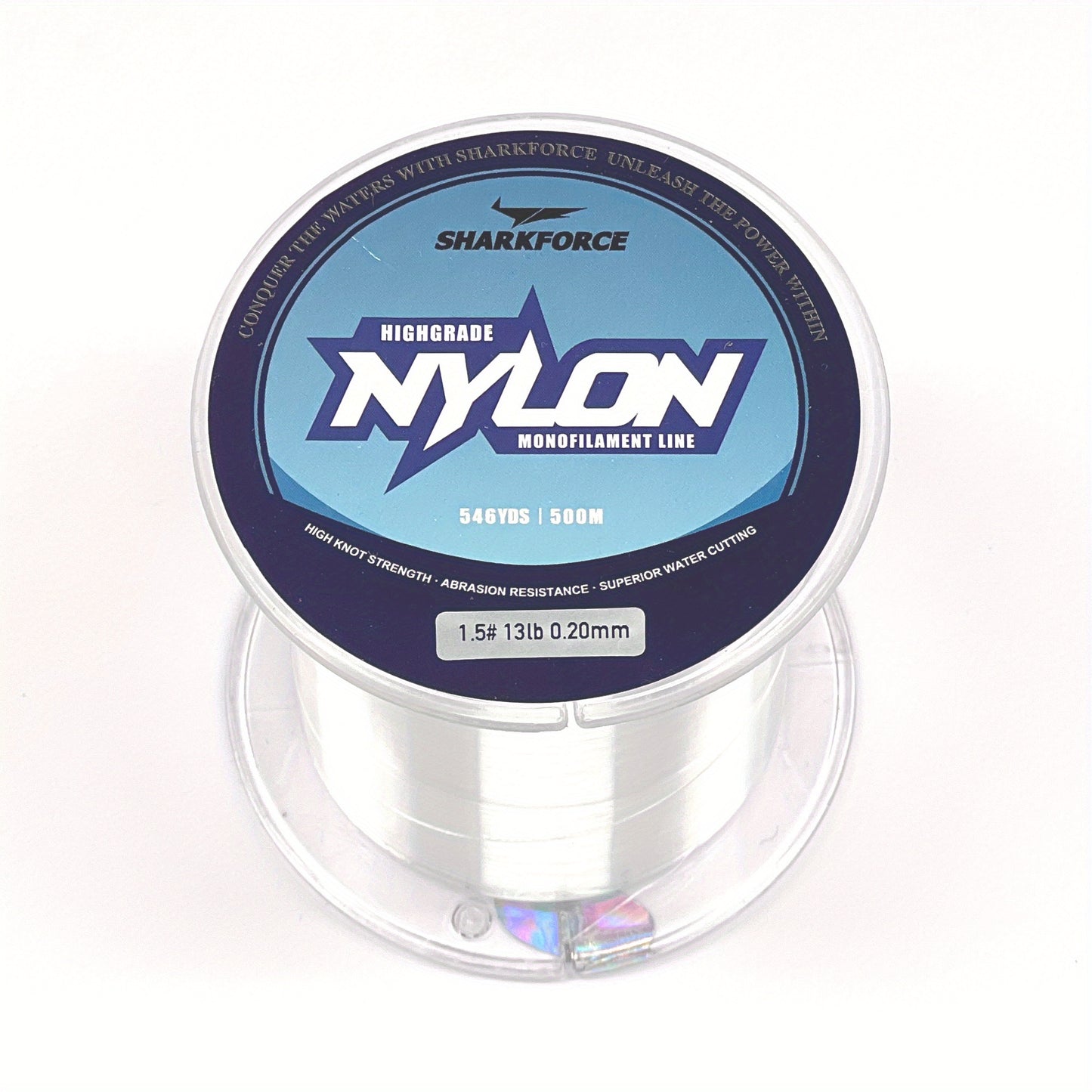 Fishing Line 7-40LB Clear Nylon Monofilament, Lure Leader, Strong Power Shock Absorber 500M/546YDS, Invisible Line For Freshwater Saltwater